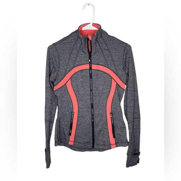 lululemon athletica Sweaters - Lululemon Define Jacket Coal / Persimmon Size 6